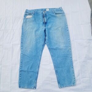 Vintage Backroad Blues Light Wash Straight Leg Denim Jeans Mens 42x30 (J21)‎